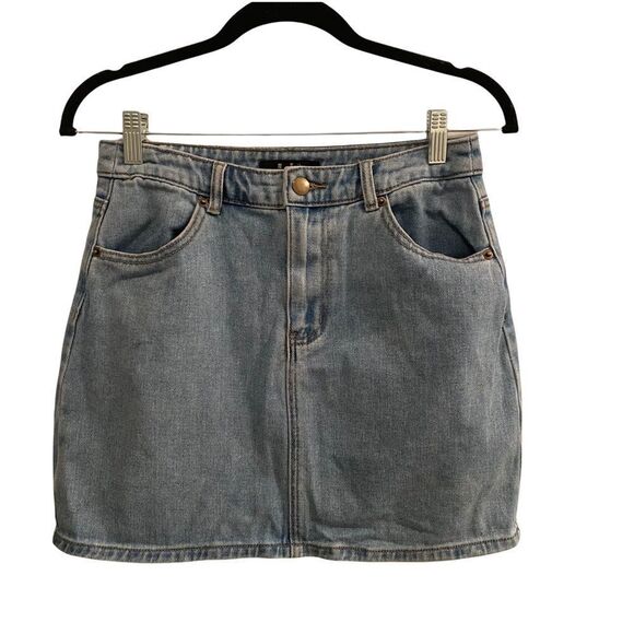 Forever 21 Denim Miniskirt Sz M - Picture 1 of 7